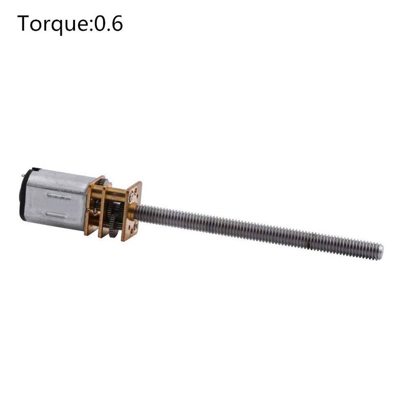Hilitand DC 12V Micro Reversible Screw Reduction Electric Motor N20 with 16MM Long Output Shaft 400RPM - Image 3